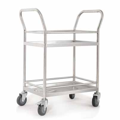 Stainless steel trolley